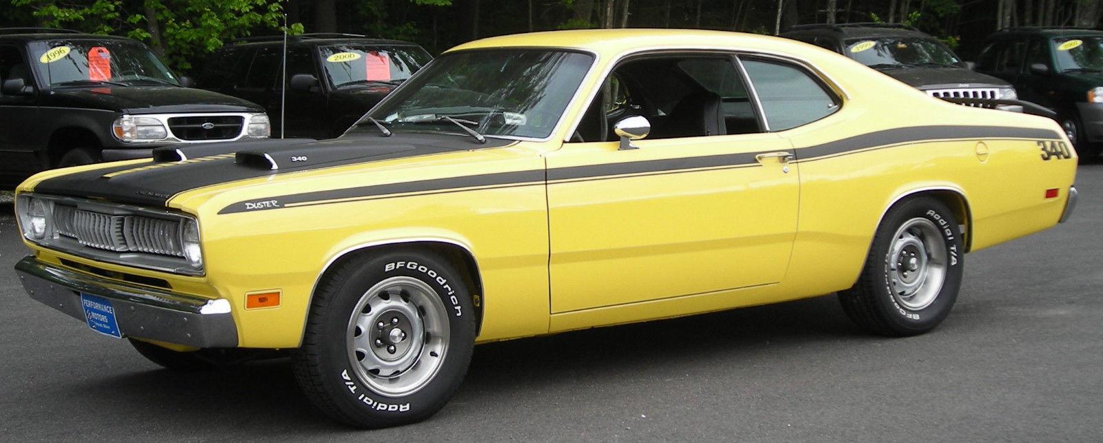 1971 Plymouth Duster 340 in Lemon Twist for sale