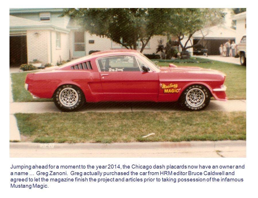 1965 Ford Mustang Fastback Wide body (Hot Rod Magazine Project Circa 1979)
