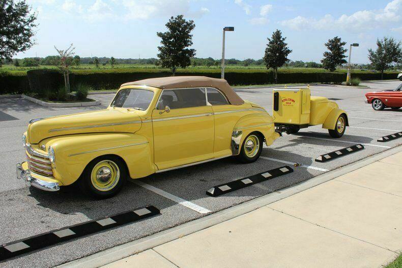 1946 Ford Convertible with matching trailer!