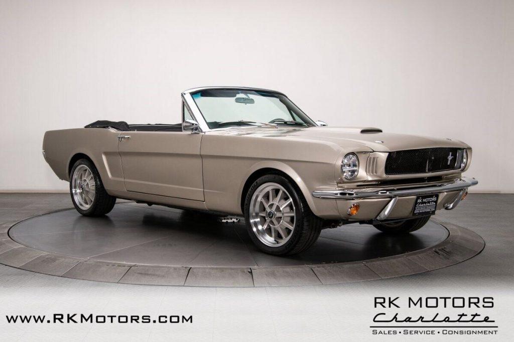 1965 Ford Mustang Champagne Convertible 5.0 Liter Coyote V8 6 Speed Manual