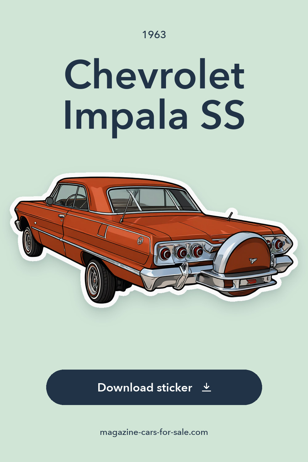 1963 Chevrolet Impala SS sticker preview
