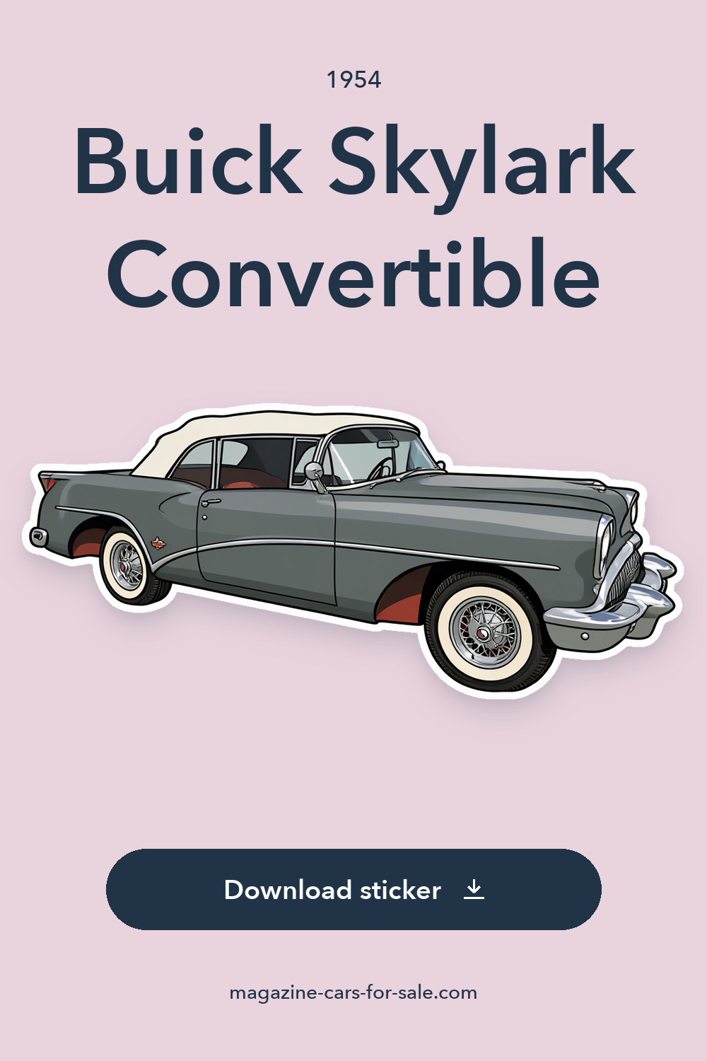 1954 Buick Skylark Convertible sticker preview