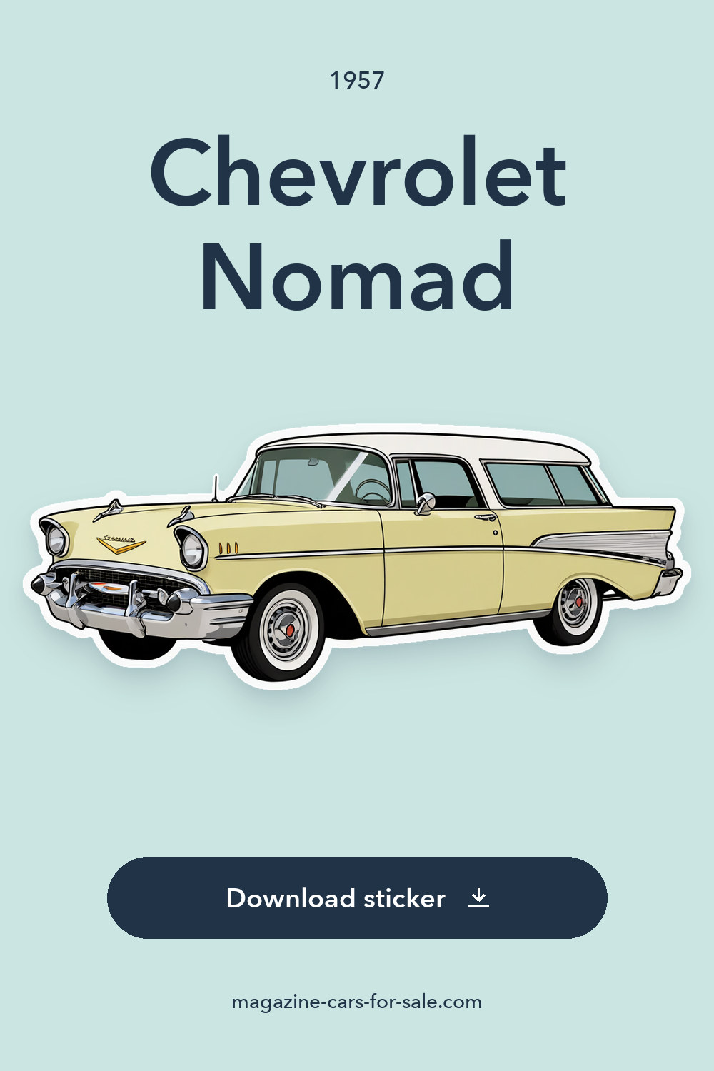 1957 Chevrolet Nomad sticker preview