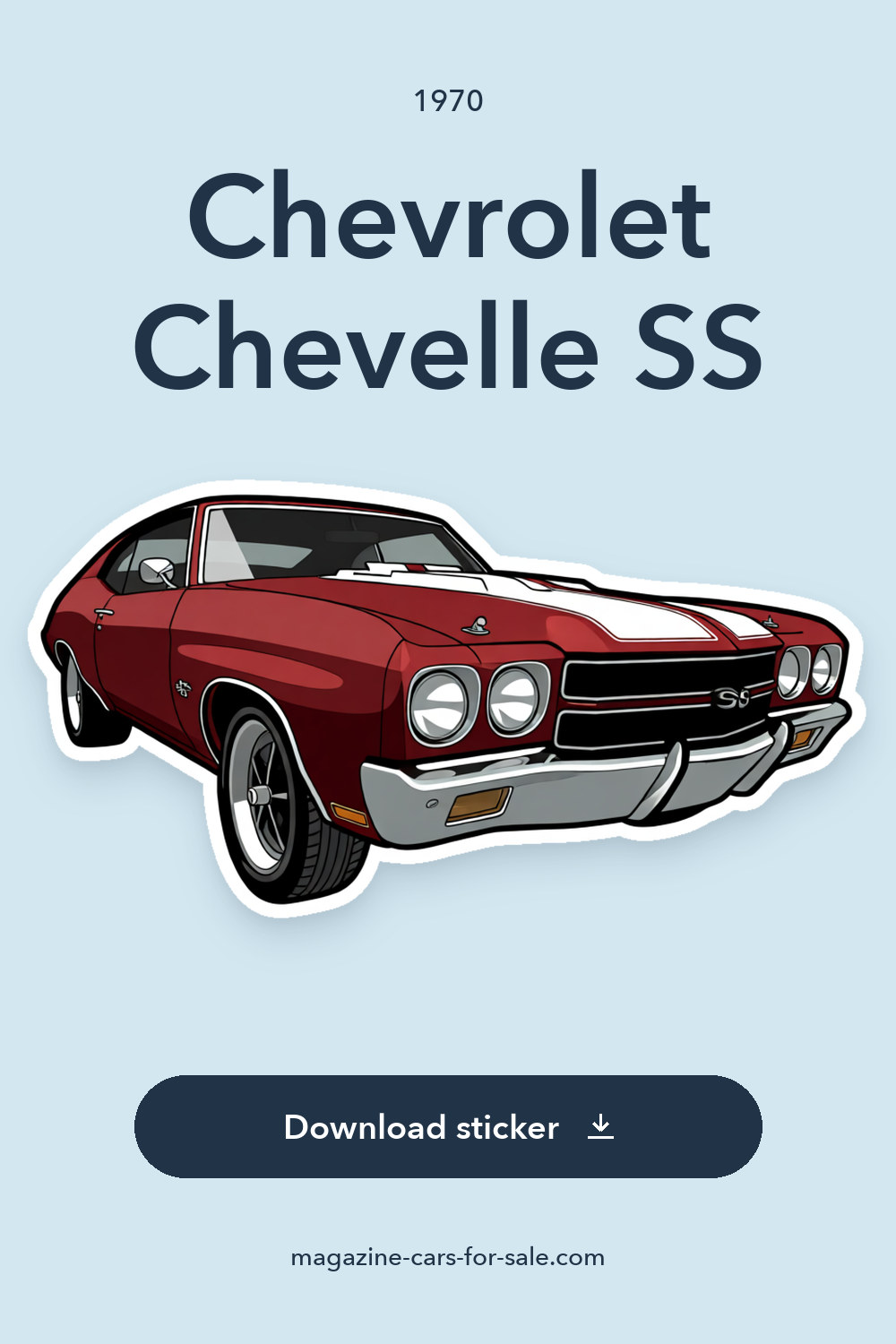 1970 Chevrolet Chevelle SS sticker preview