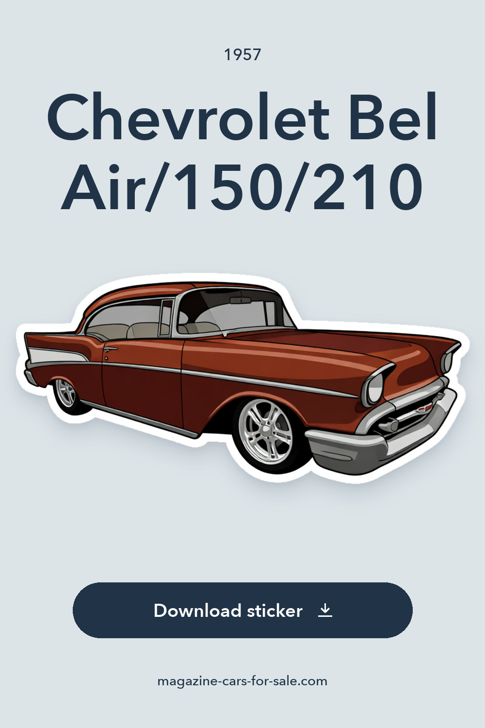 1957 Chevrolet Bel Air/150/210 sticker preview