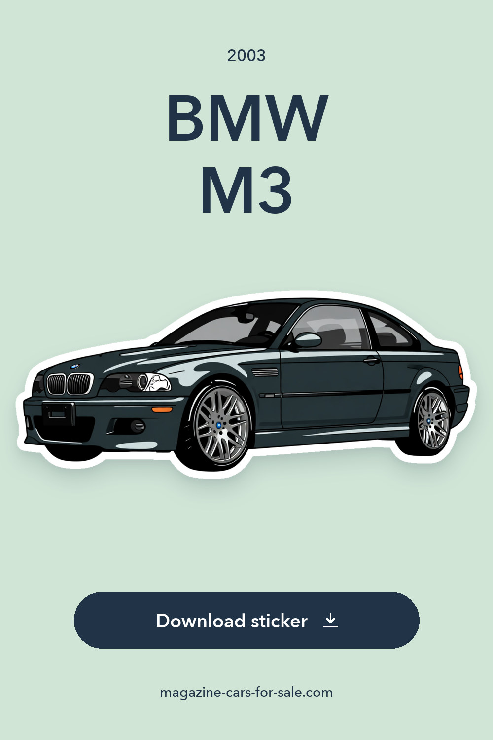 2003 BMW M3 sticker preview