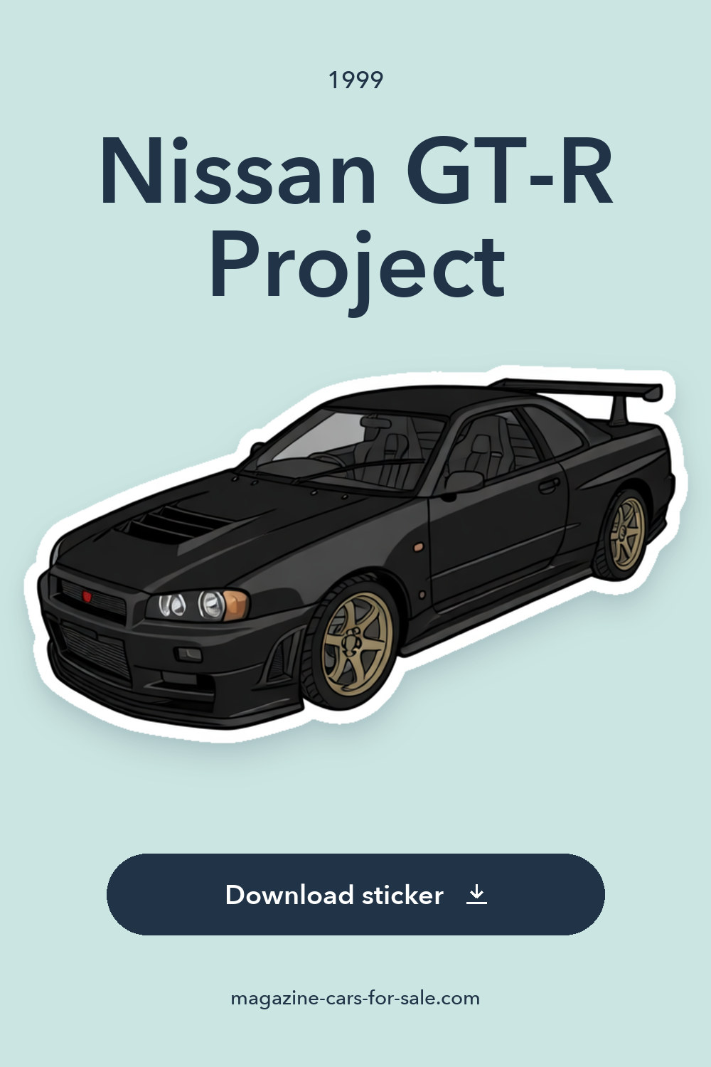 1999 Nissan GT-R Project 800hp Built Motor & Precision 6766 Caged sticker preview